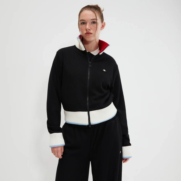 630506-011 Куртка трикотажная для женщин Джемпер на молнии Patsy Track Top, черный 630506-011 купить в интернет-магазине спортивной одежды в Череповце
